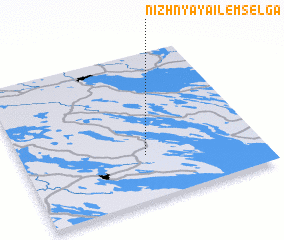 3d view of Nizhnyaya Ilem-Sel\