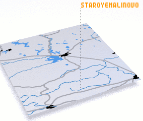 3d view of Staroye Malinovo