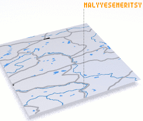 3d view of Malyye Semeritsy