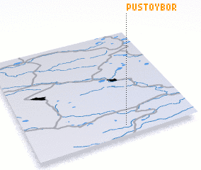 3d view of Pustoy Bor