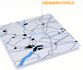 3d view of Sakharnoye Pole