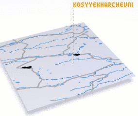 3d view of Kosyye Kharchevni