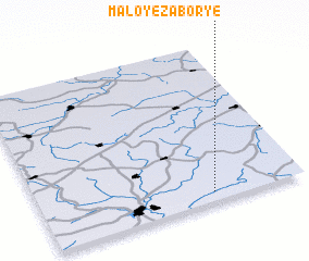 3d view of Maloye Zabor\