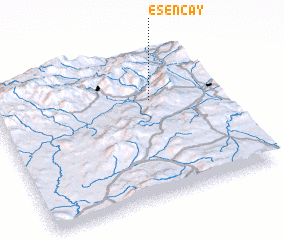 3d view of Esençay