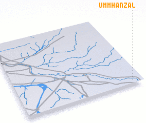 3d view of Umm Ḩanz̧al