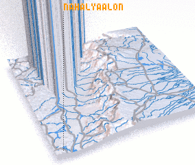 3d view of Naẖal Ya‘alon