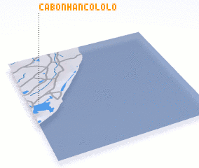 3d view of Cabo Nhancololo