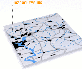 3d view of Kaznacheyevka