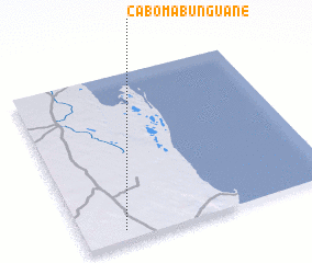 3d view of Cabo Mabunguane