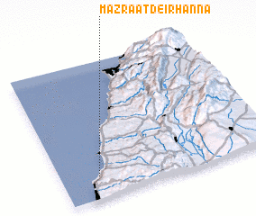 3d view of Mazraat Deïr Hanna