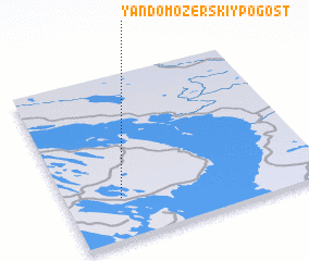 3d view of Yandomozerskiy Pogost