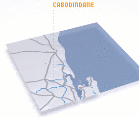 3d view of Cabo Dindane