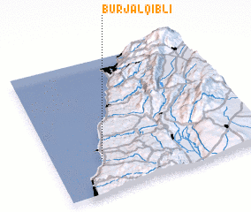 3d view of Burj al Qiblī