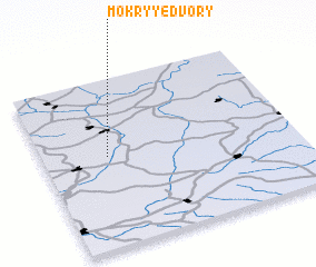 3d view of Mokryye Dvory