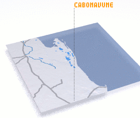 3d view of Cabo Mavume