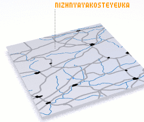 3d view of Nizhnyaya Kosteyevka