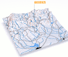 3d view of Akören