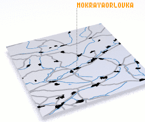 3d view of Mokraya Orlovka