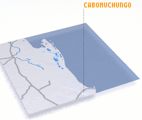 3d view of Cabo Muchungo