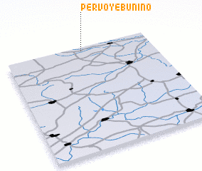 3d view of Pervoye Bunino