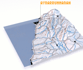 3d view of ‘Ayn ar Rummānah