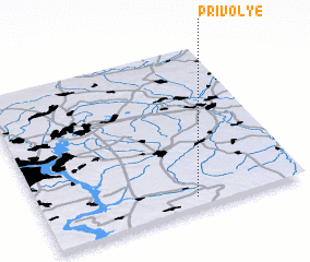 3d view of Privolʼye