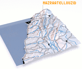 3d view of Mazraat el Loûzîd