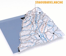 3d view of Snaoubar el Haché