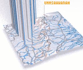 3d view of Umm Şawwānah