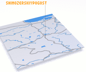 3d view of Shimozerskiy Pogost