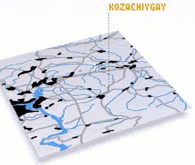 3d view of Kozachiy Gay