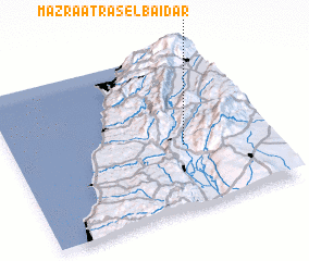 3d view of Mazraat Râs el Baïdar