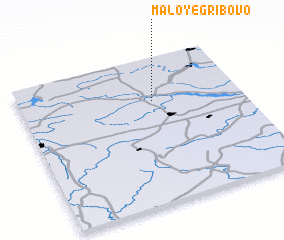 3d view of Maloye Gribovo