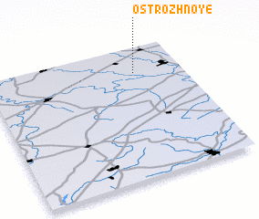 3d view of Ostrozhnoye