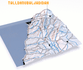 3d view of Tall Dhnūb al Jadīdah