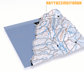 3d view of Ḩayy as Sindiyānah
