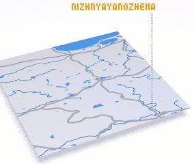 3d view of Nizhnyaya Nozhema