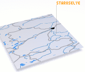 3d view of Starosel\