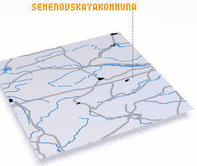 3d view of Semënovskaya Kommuna