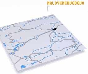 3d view of Maloye Medvedevo