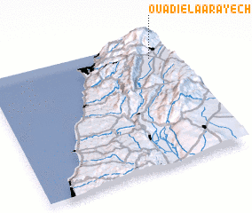 3d view of Ouâdi el Aarâyech