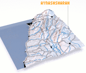 3d view of ‘Ayn ash Sha‘rah