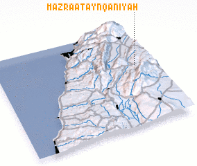 3d view of Mazra‘at ‘Ayn Qanīyah