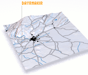 3d view of Dayr Mākir