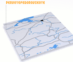 3d view of Pervoye Fëdorovskoye