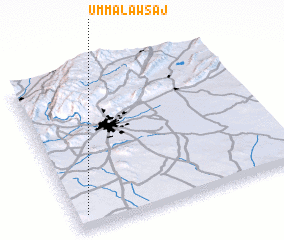 3d view of Umm al ‘Awsaj