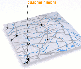 3d view of ‘Awjān al Gharbī