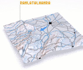 3d view of Ramlat al Ḩamrāʼ