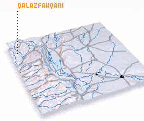 3d view of Qalaz Fawqānī