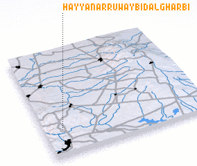 3d view of Ḩayyān ar Ruwaybiḑ al Gharbī